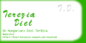 terezia diel business card